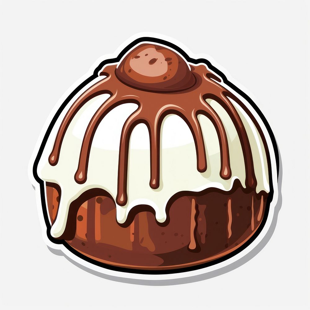 Chocolate truffle dessert cupcake icing. AI generated Image by rawpixel.