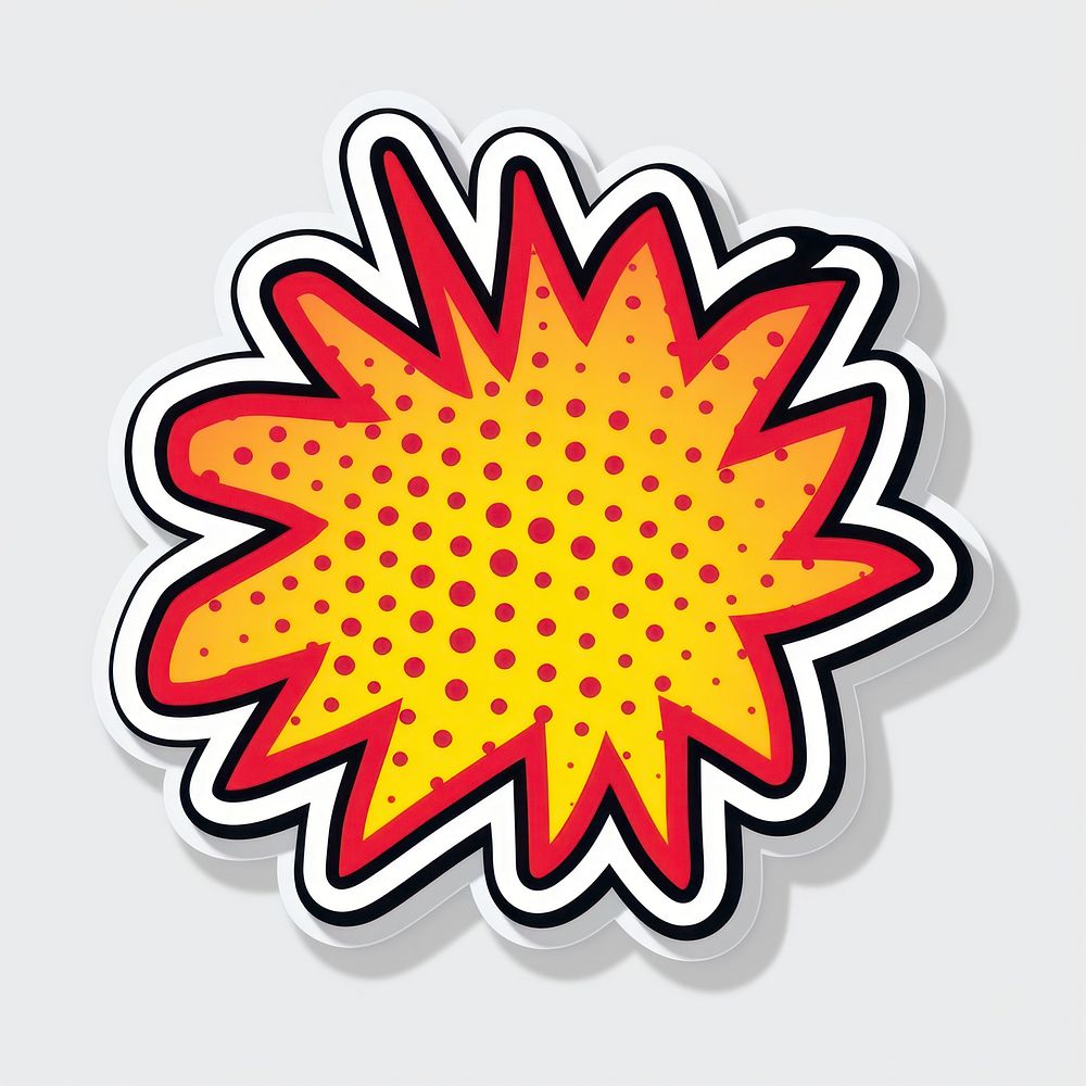 Confetti pattern sticker art. AI generated Image by rawpixel.