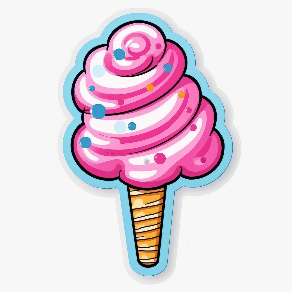 Cotton candy dessert food lollipop. AI generated Image by rawpixel.