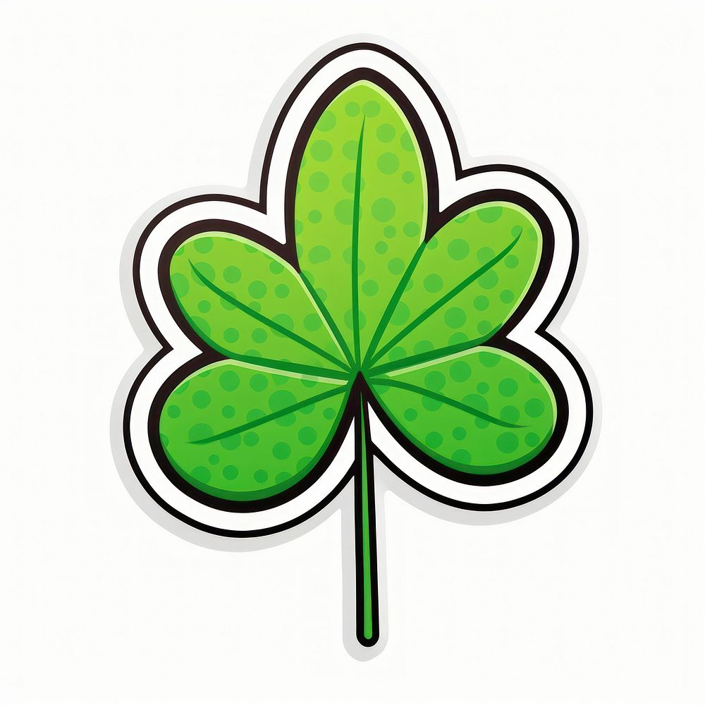 Clover leaf symbol plant green. AI generated Image by rawpixel.