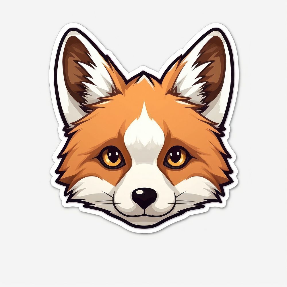 Cute fox head animal mammal carnivora. AI generated Image by rawpixel.