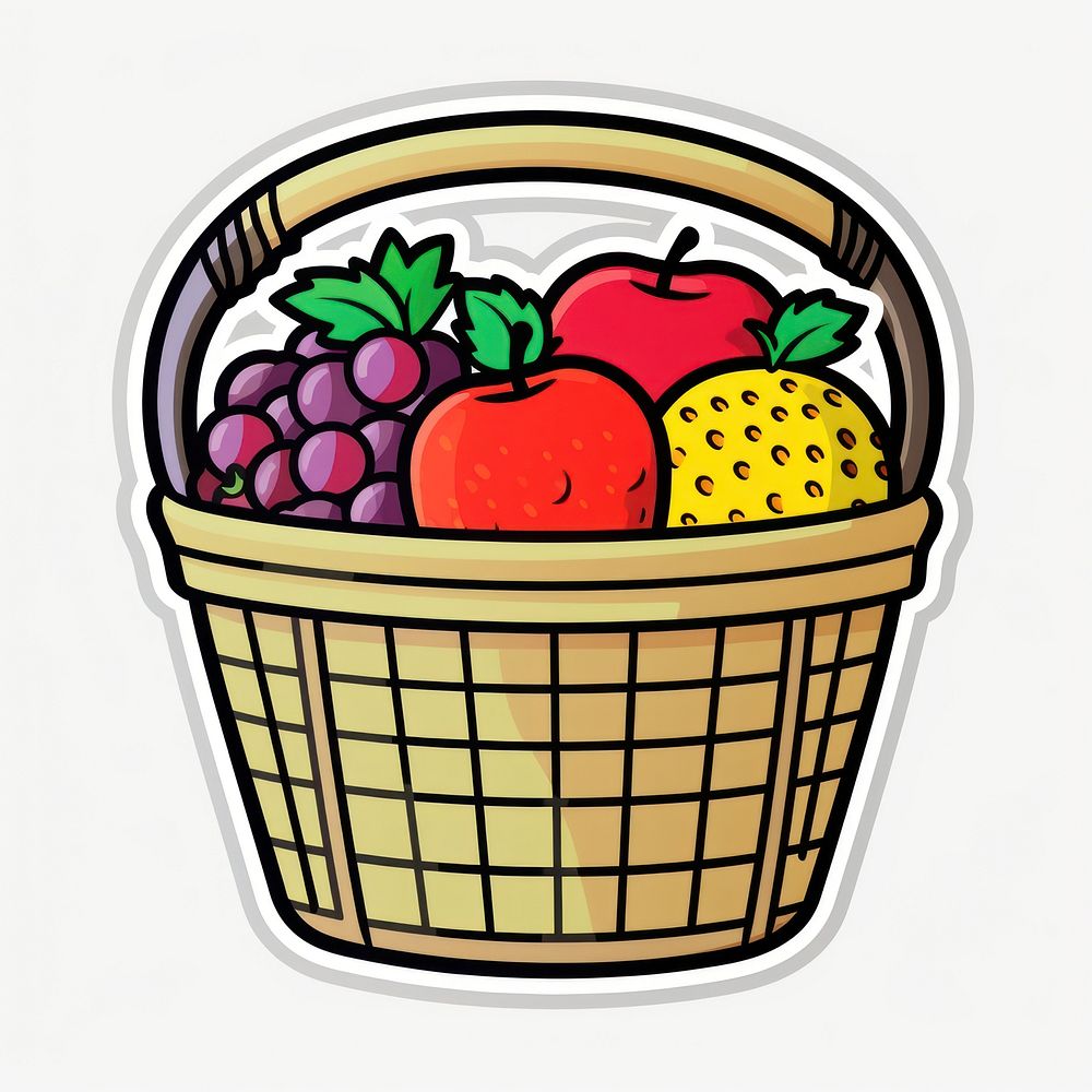 Fruit basket berry plant food. AI generated Image by rawpixel.