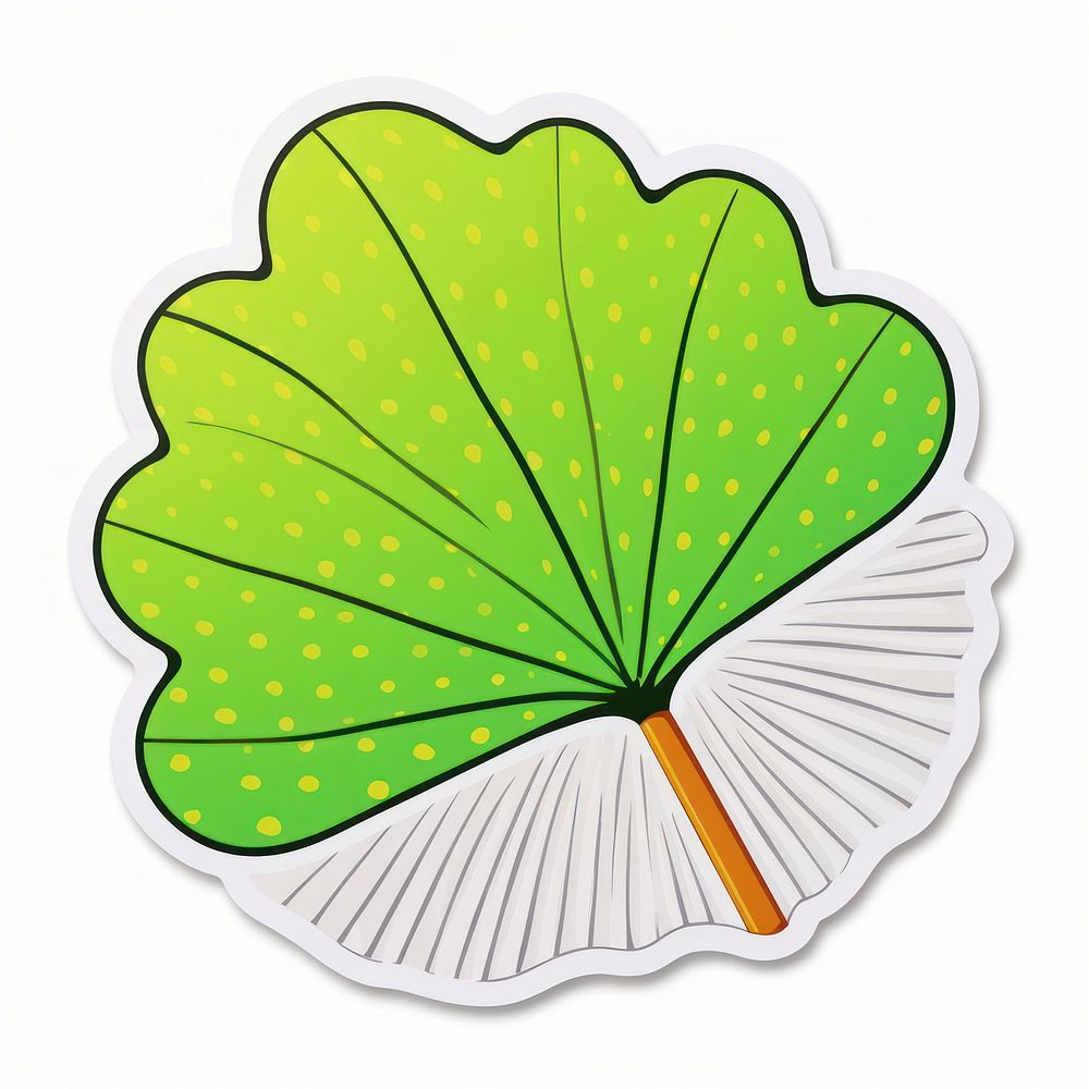Gingko leaf plant art white background. AI generated Image by rawpixel.
