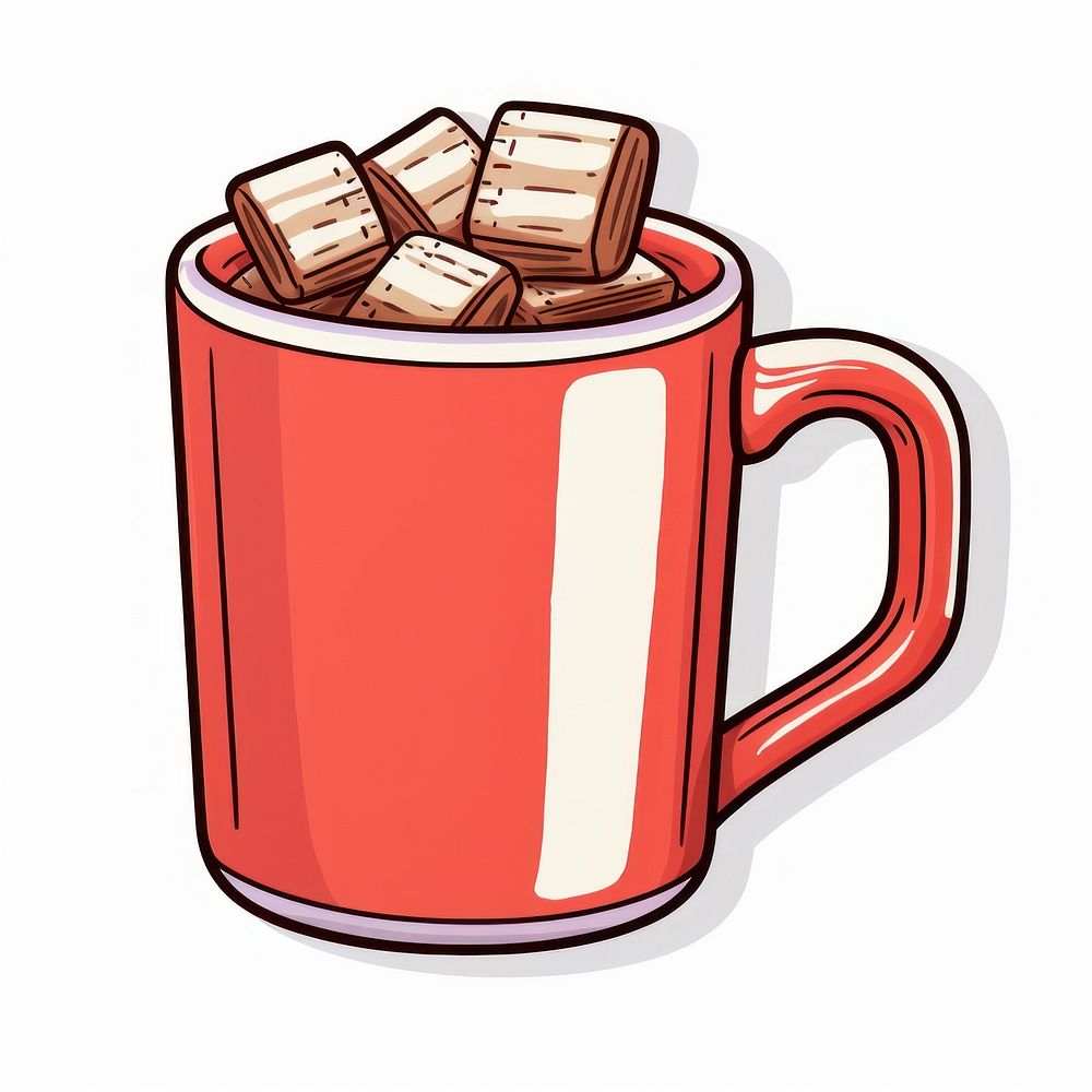 Hot chocolate dessert coffee drink. AI generated Image by rawpixel.