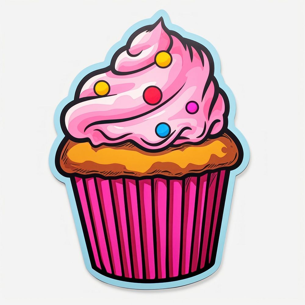 Muffin cupcake dessert icing. AI generated Image by rawpixel.