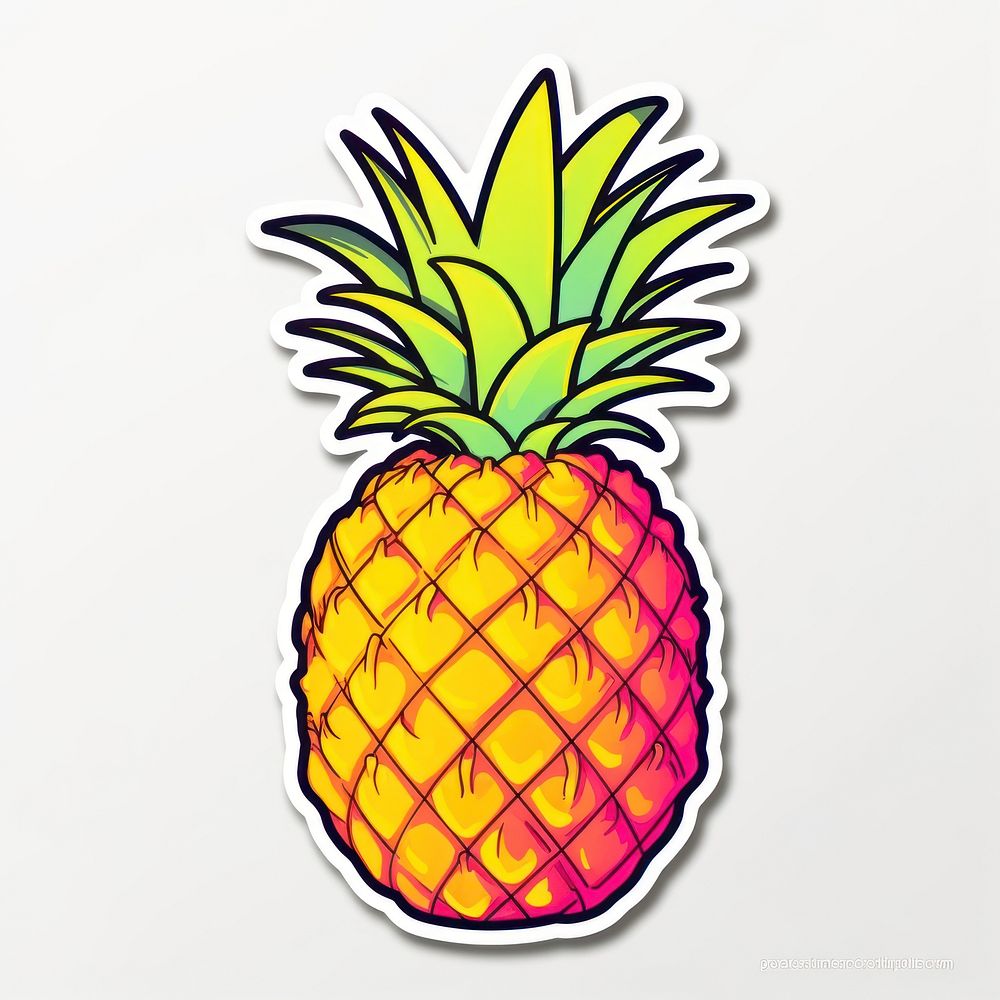 Pinapple pineapple fruit plant. AI generated Image by rawpixel.