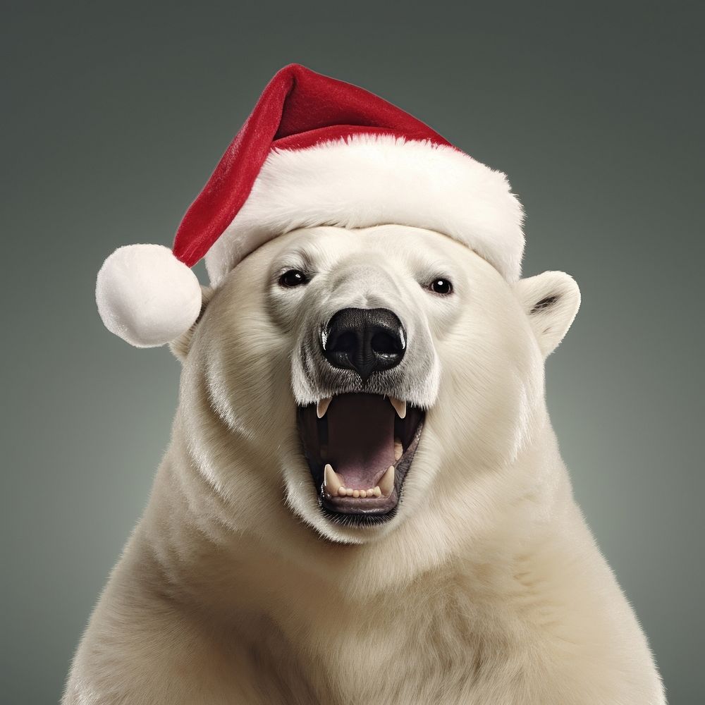 Christmas bear celebration christmas. AI generated Image by rawpixel.