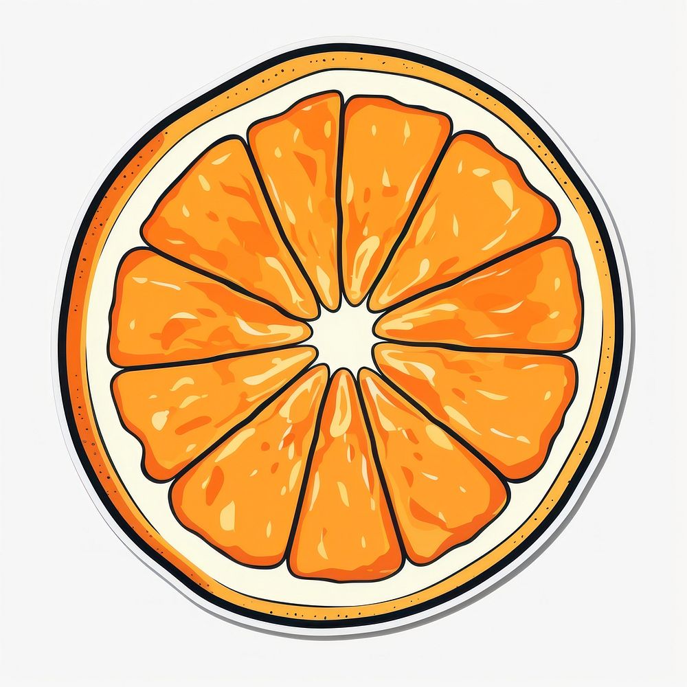 Sliced orange grapefruit food clementine. AI generated Image by rawpixel.