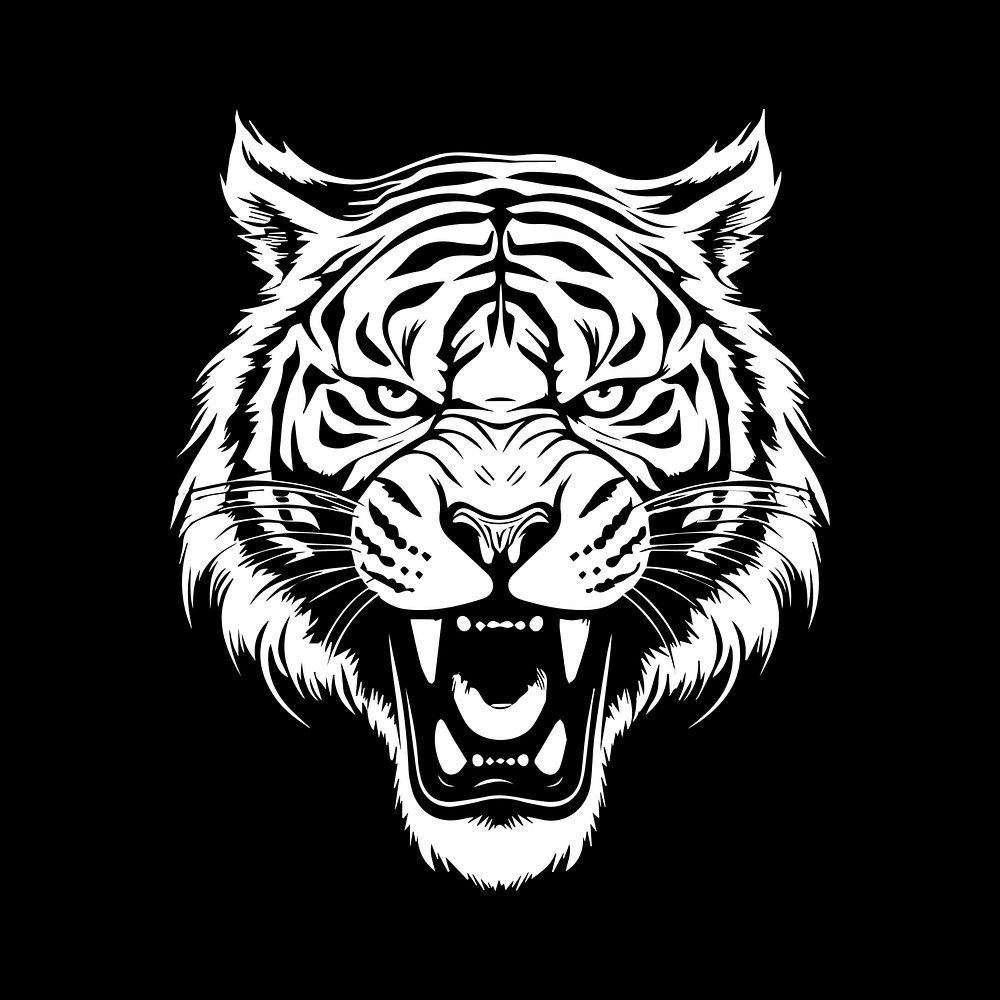 Tiger animal mammal white. AI generated Image by rawpixel.