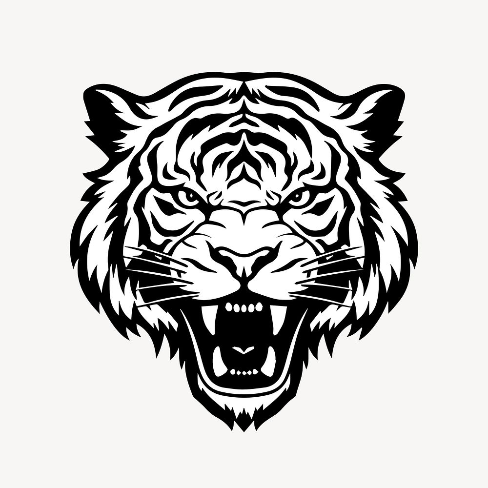 Tiger animal mammal white. AI generated Image by rawpixel.