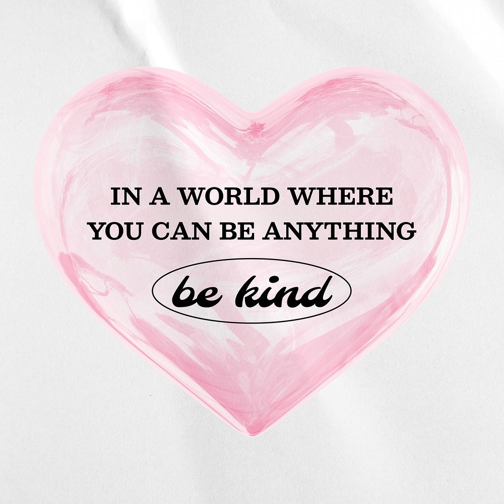 Be kind quote Instagram post template