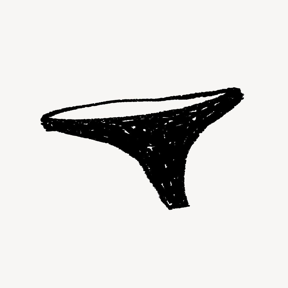 Simple underwear doodle, illustration vector