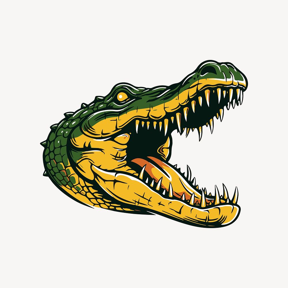 Crocodile dinosaur reptile animal. AI generated Image by rawpixel.