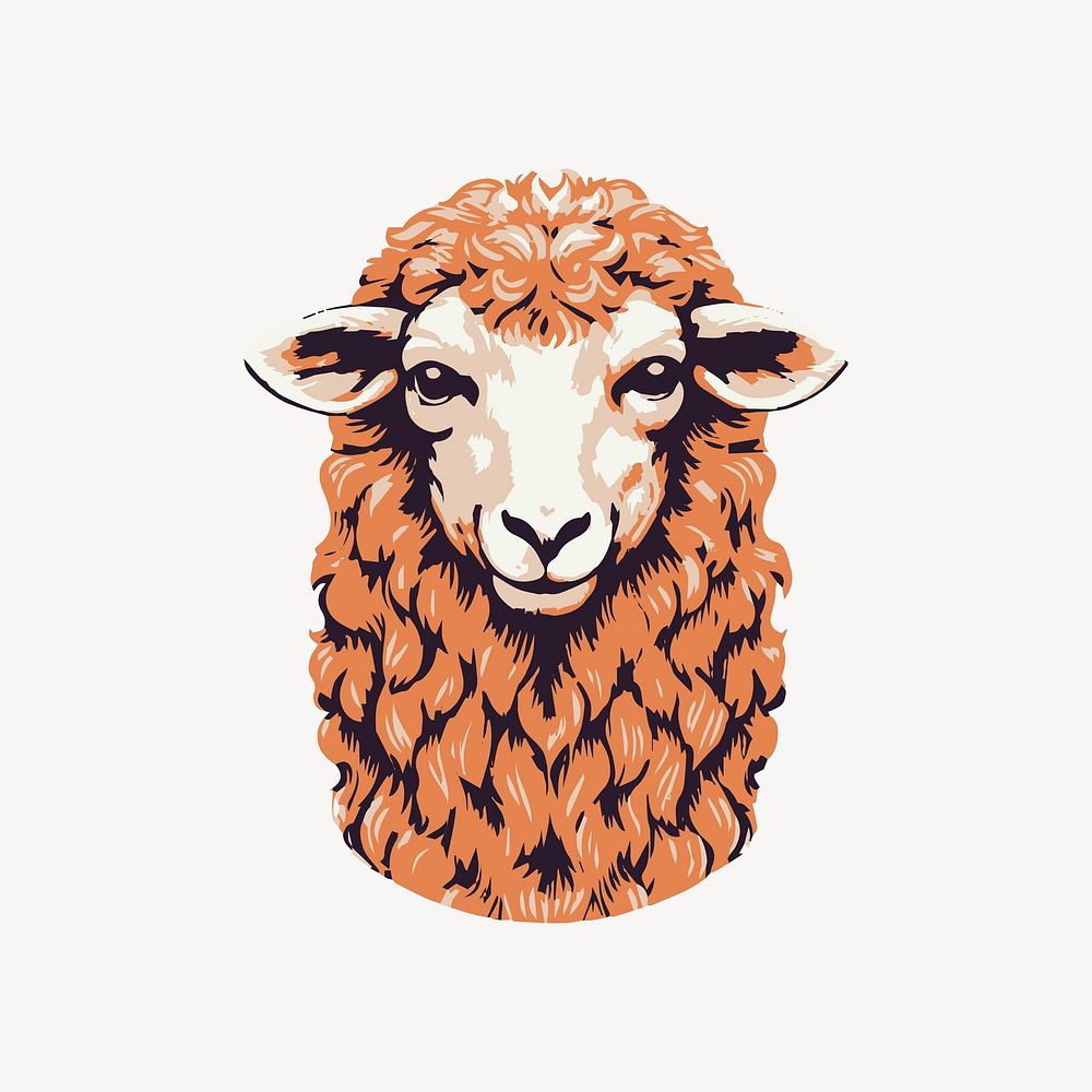 Sheep logo livestock animal. AI generated Image by rawpixel.