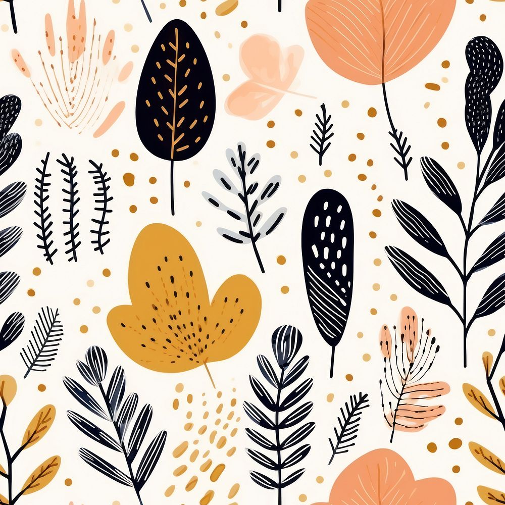 Plant pattern plant illustrated. AI generated Image by rawpixel.