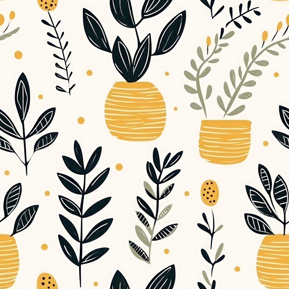 Plant pattern plant backgrounds. AI generated Image by rawpixel.