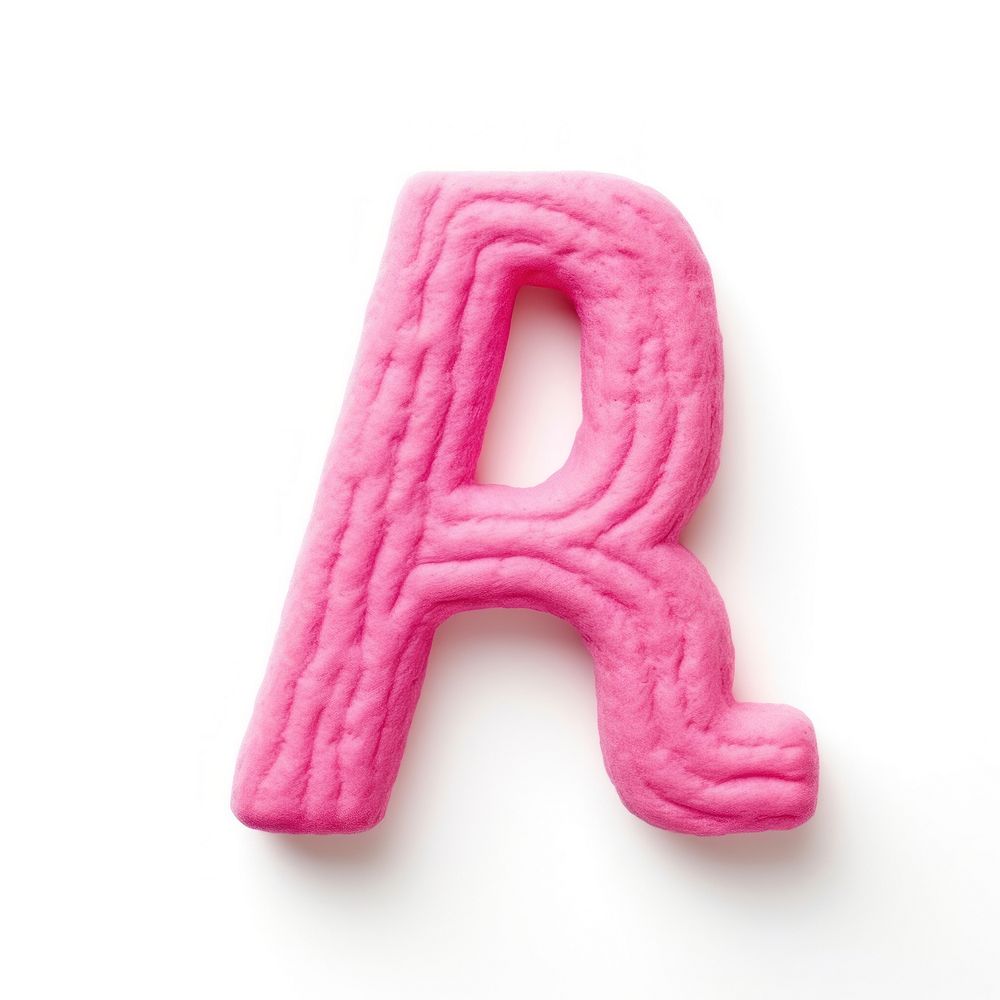 Lowercase r letters text alphabet pink. AI generated Image by rawpixel.