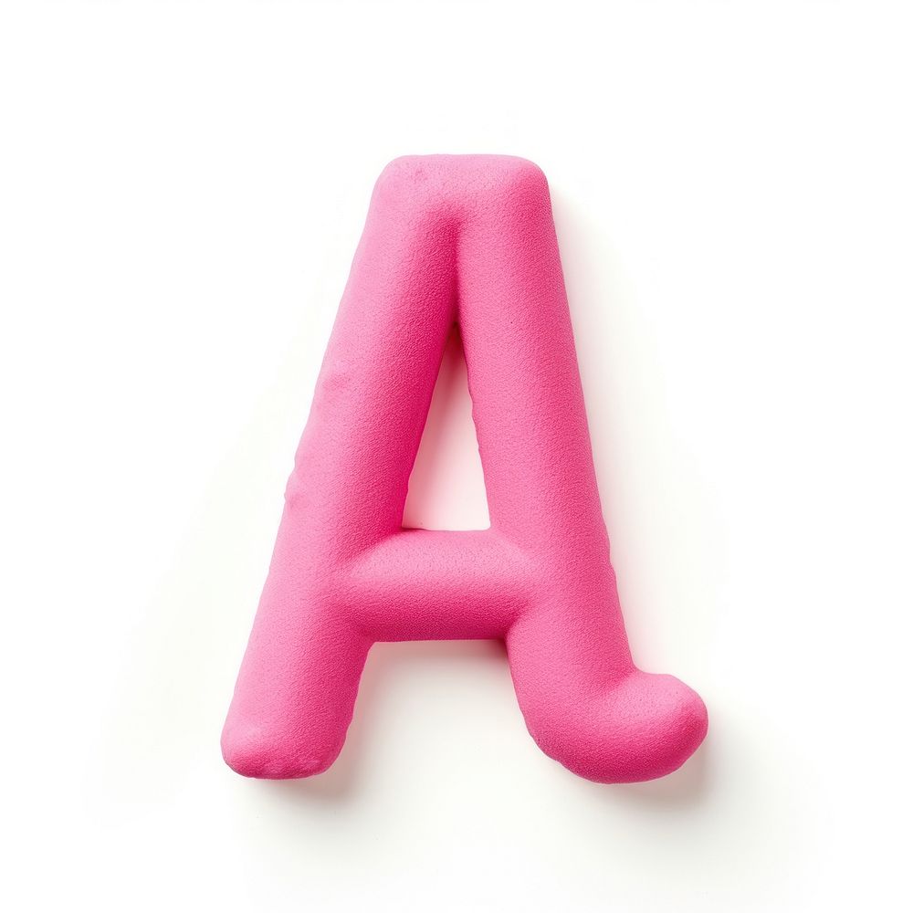 Uppercase a letters alphabet text pink. AI generated Image by rawpixel.