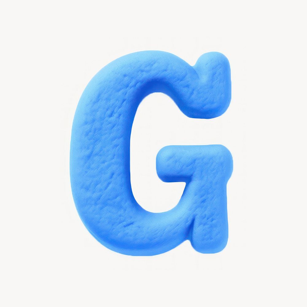 Lowercase g letters plasticine text number pink. AI generated Image by rawpixel.