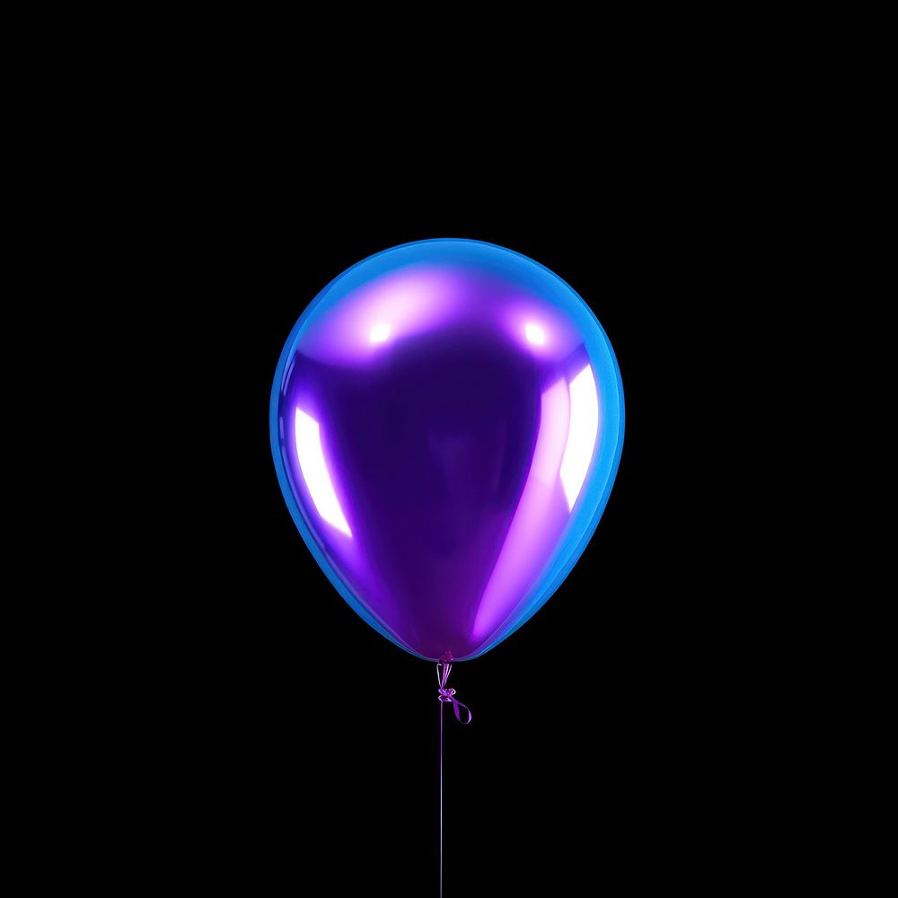 Balloon illuminated celebration anniversary. AI generated Image by rawpixel.