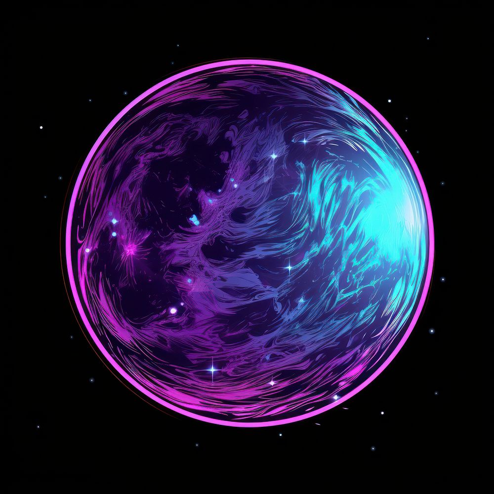 Astronomy universe sphere planet. AI generated Image by rawpixel.