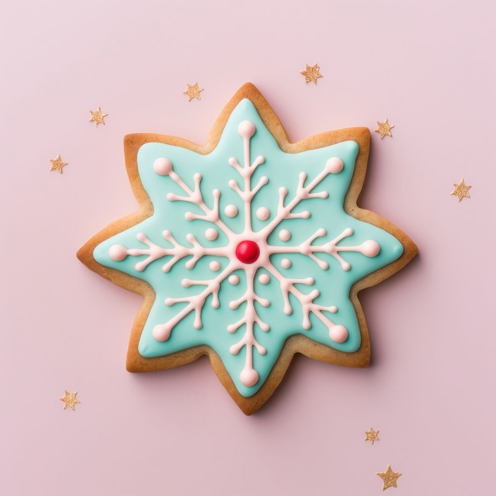 Colorful christmas cookie dessert icing food. AI generated Image by rawpixel.