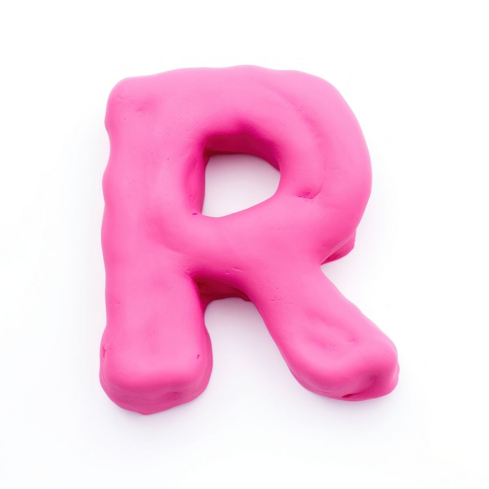 Plasticine r letters dessert purple confectionery. AI generated Image by rawpixel.