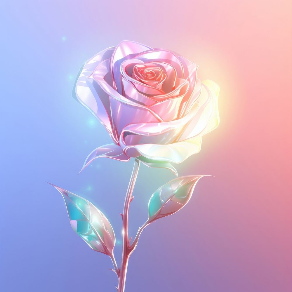 Rosebud flower plant art. AI Free Photo Illustration rawpixel