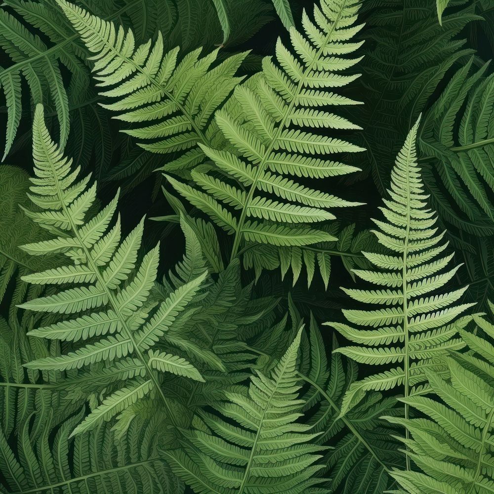 Fern pattern plant backgrounds. AI generated Image by rawpixel.