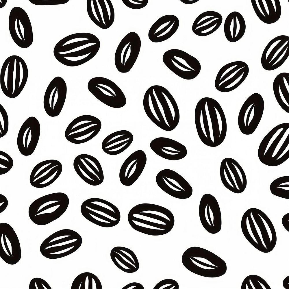 Pattern abstract backgrounds coffee bean. AI generated Image by rawpixel.