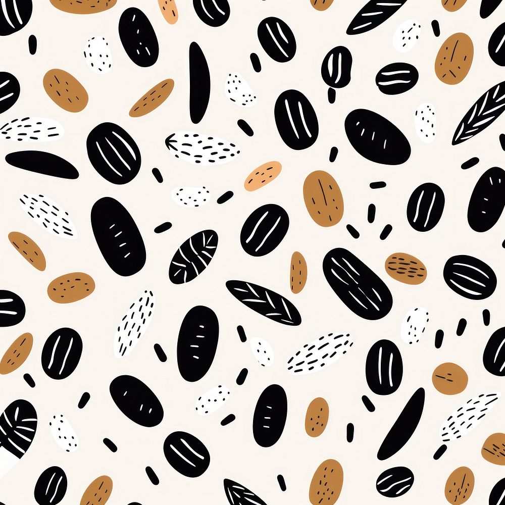 Pattern backgrounds coffee bean abundance. AI generated Image by rawpixel.