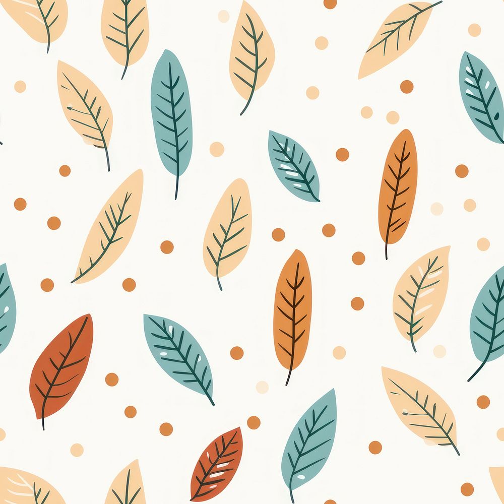 Leaf pattern backgrounds wallpaper. AI generated Image by rawpixel.