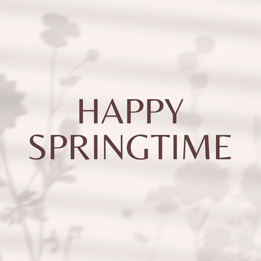 Happy springtime  Instagram post template