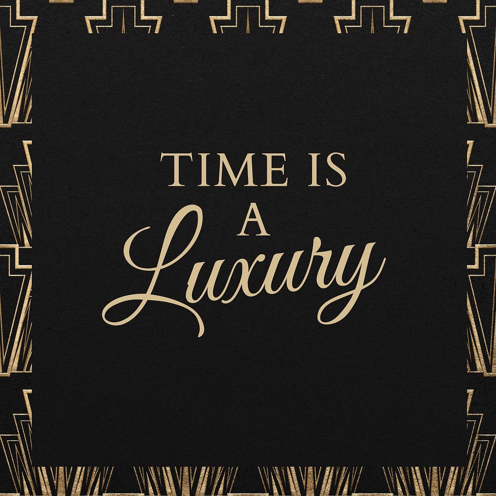 Time is luxury  Instagram post template