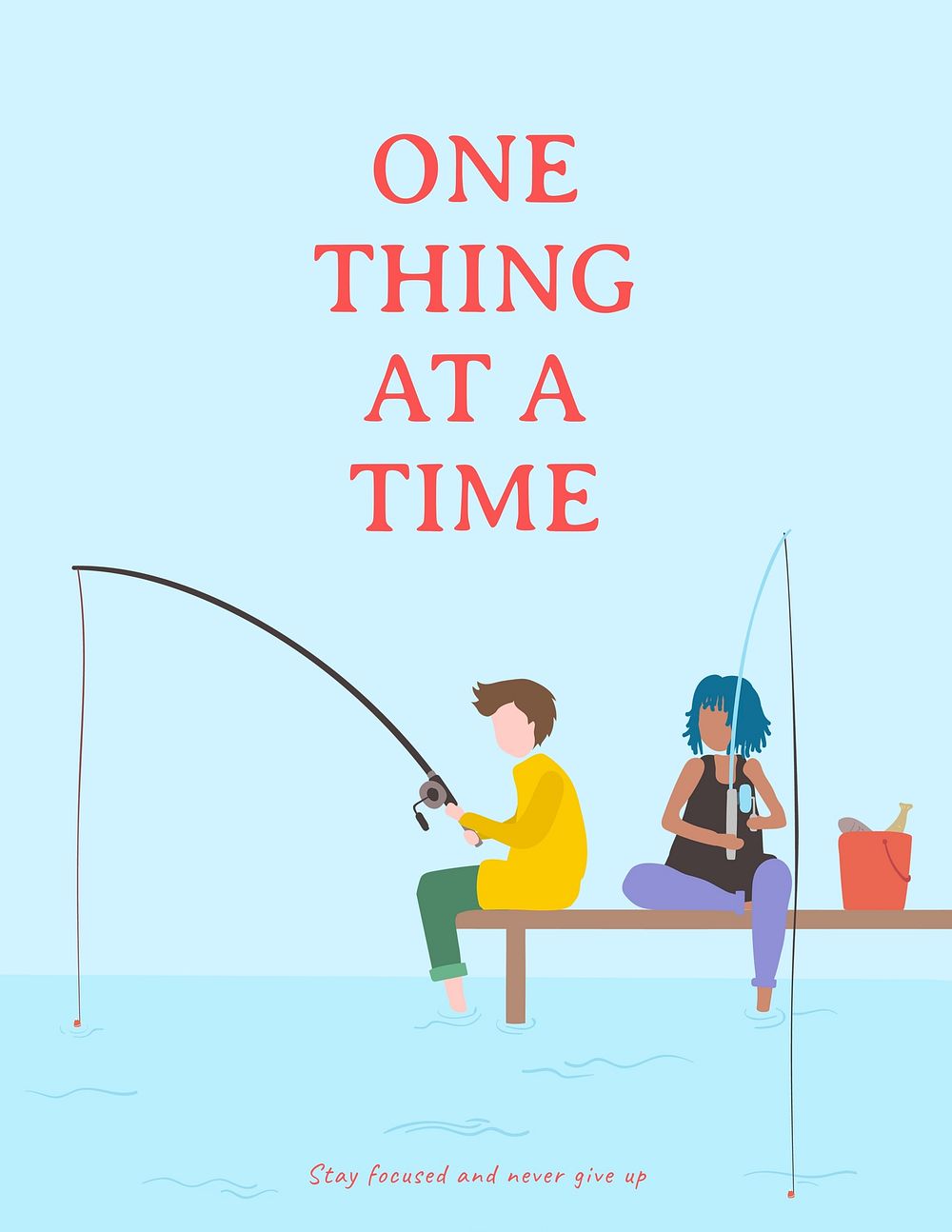 Fishing  poster template
