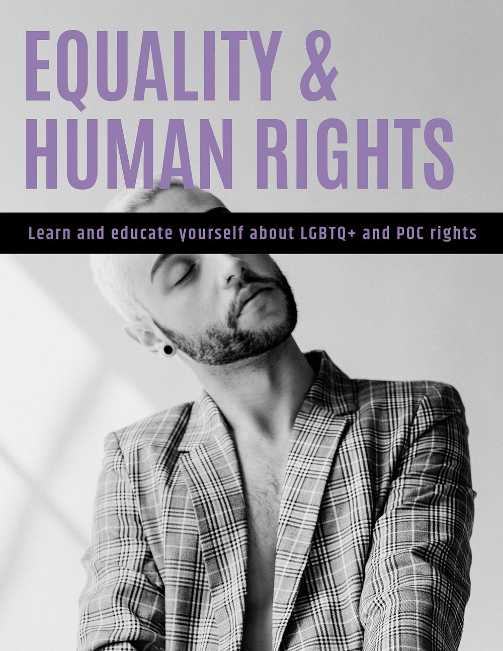 LGBTQ+ quote poster template