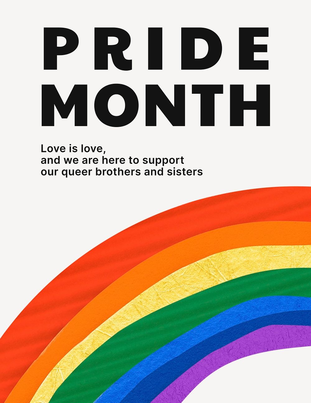 LGBTQ+ quote poster template