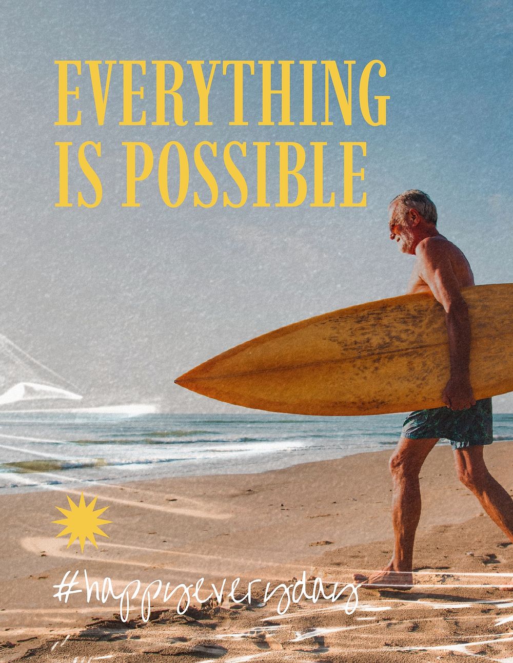 Everything is possible poster template