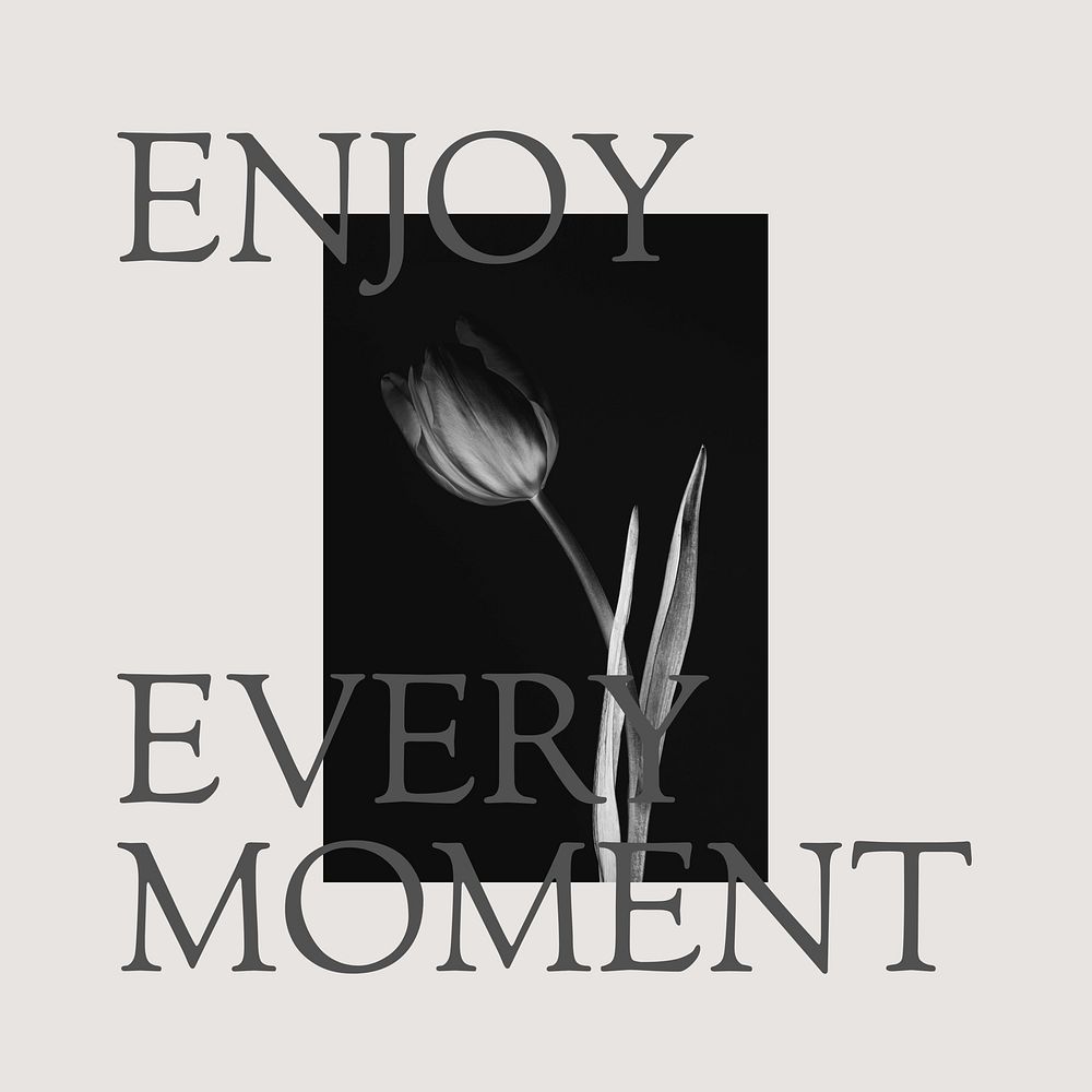 Enjoy every moment Instagram post template