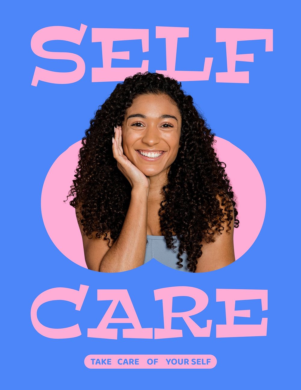 Self-care poster template