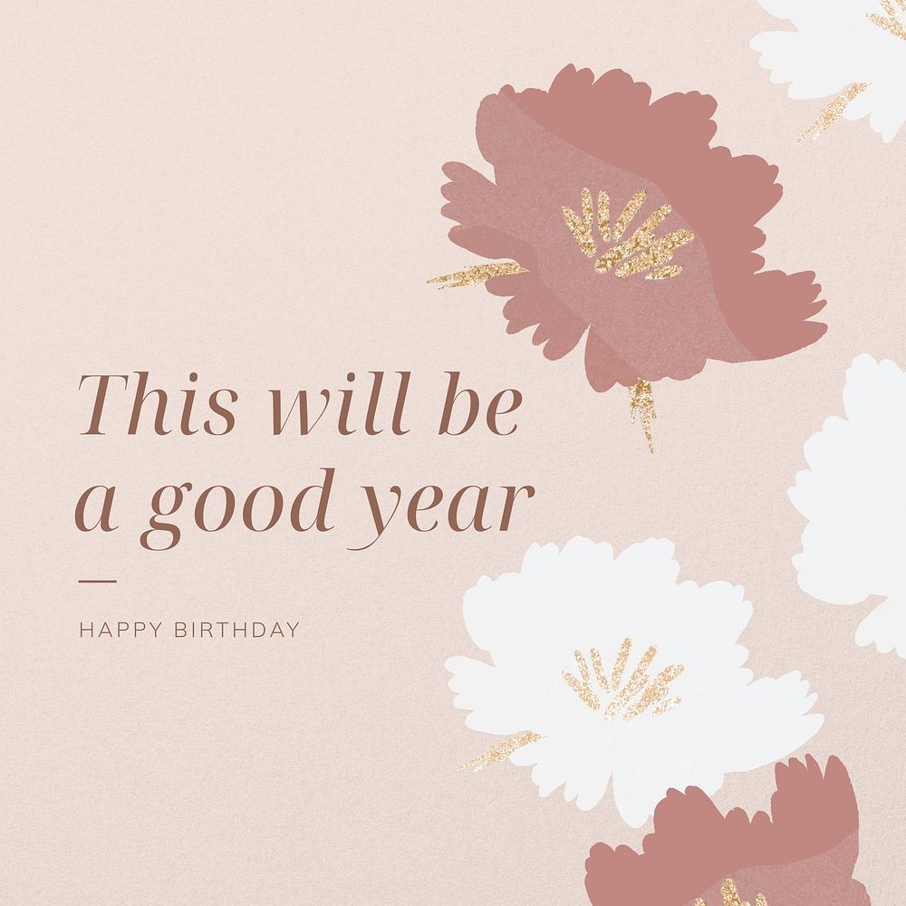 Good year quote Instagram post template