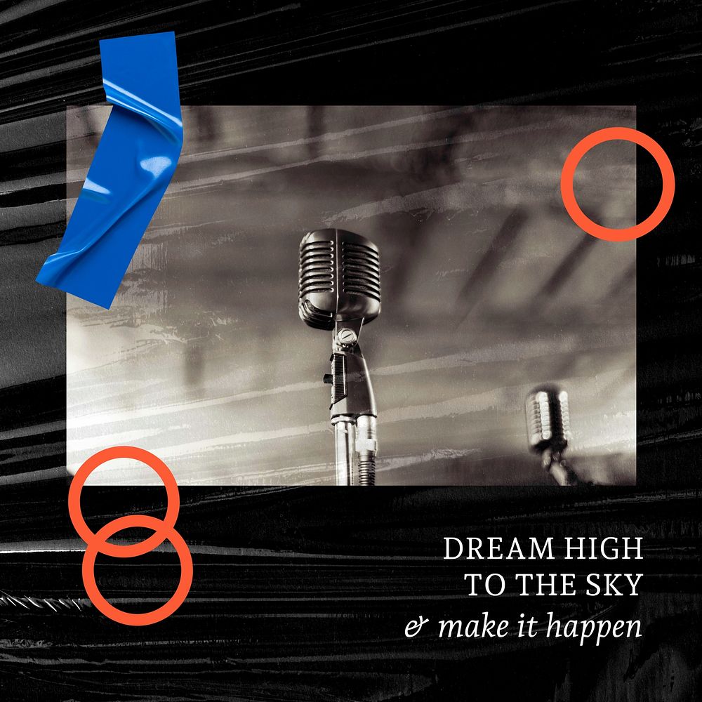 Dream high to the sky Instagram post template