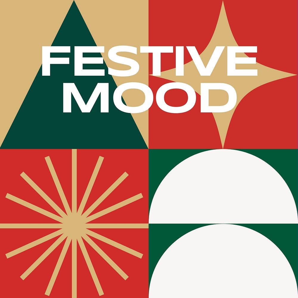 Festive mood cover  Instagram post template