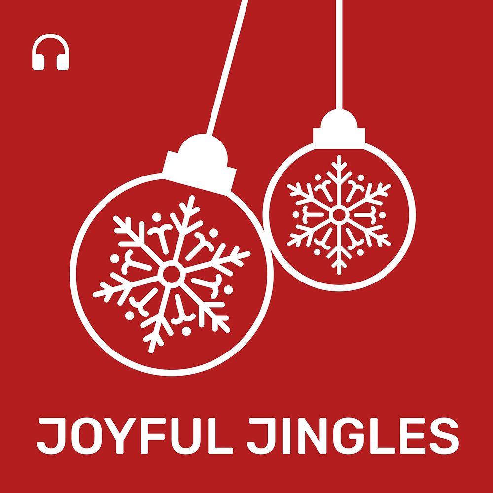 Christmas playlist cover  Instagram post template
