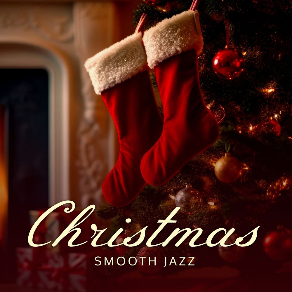Christmas jazz cover Instagram post template