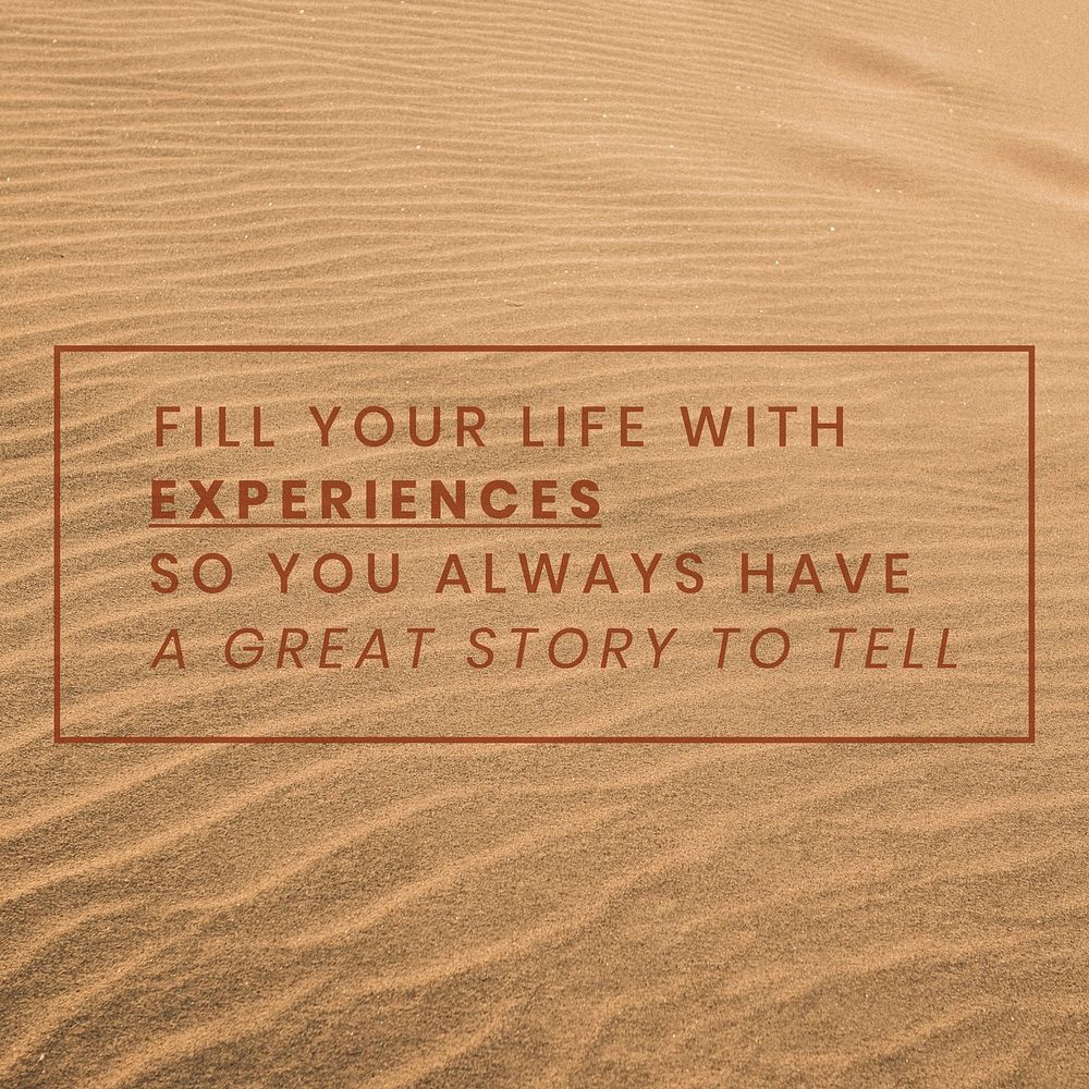 Travel quote Instagram post template
