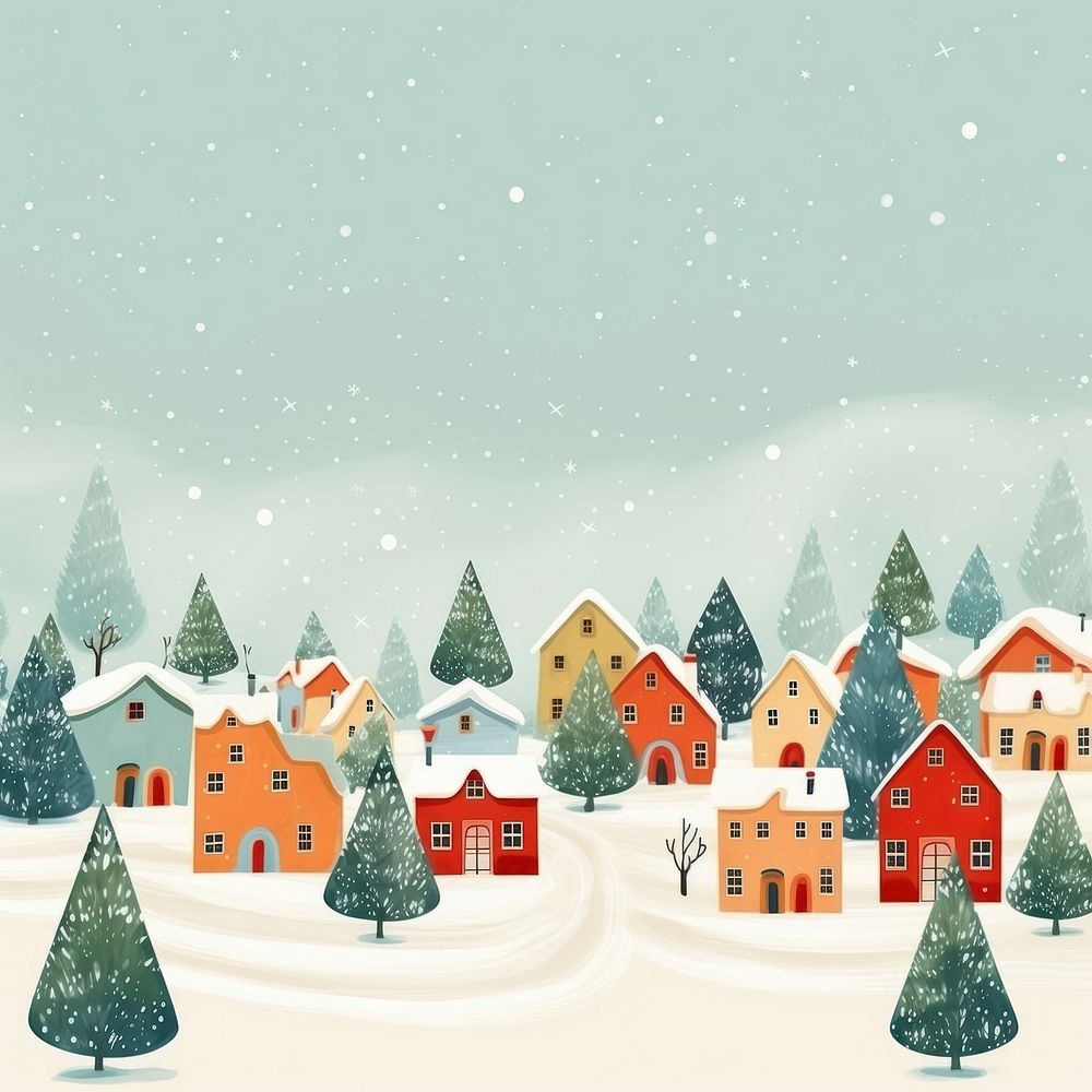 Colorful christmas village backgrounds landscape outdoors. AI generated Image by rawpixel.