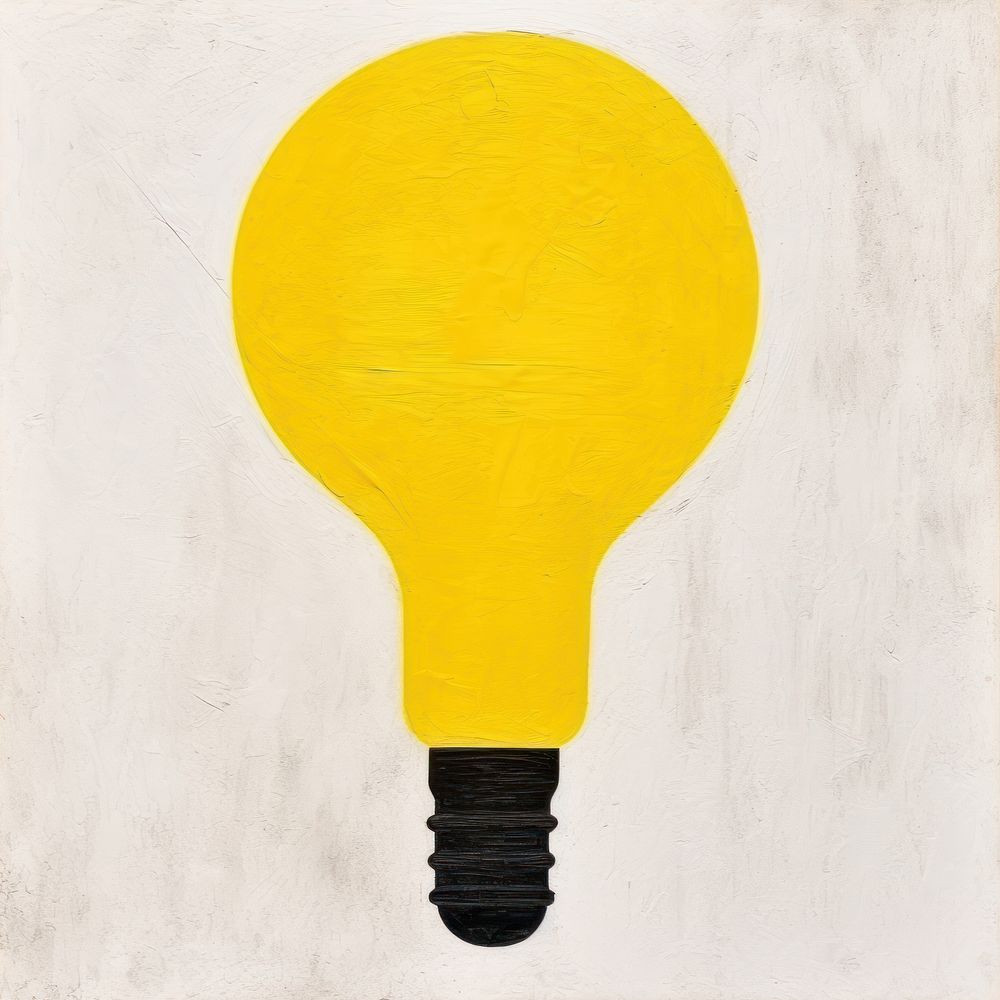 Yellow light bulb shape lightbulb electricity creativity. AI generated Image by rawpixel.