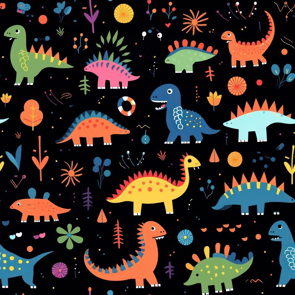 Dinosaur pattern backgrounds representation. 