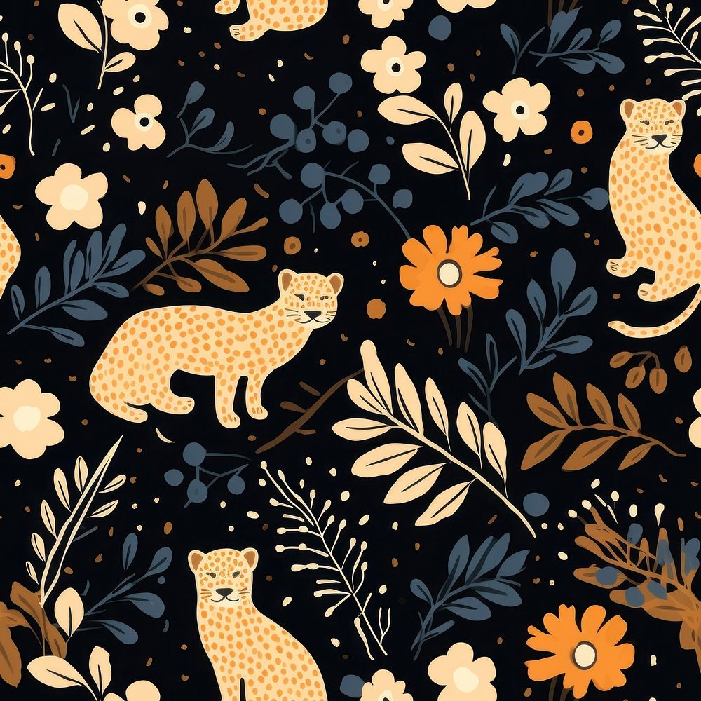 Leopard pattern mammal backgrounds. AI generated Image by rawpixel.